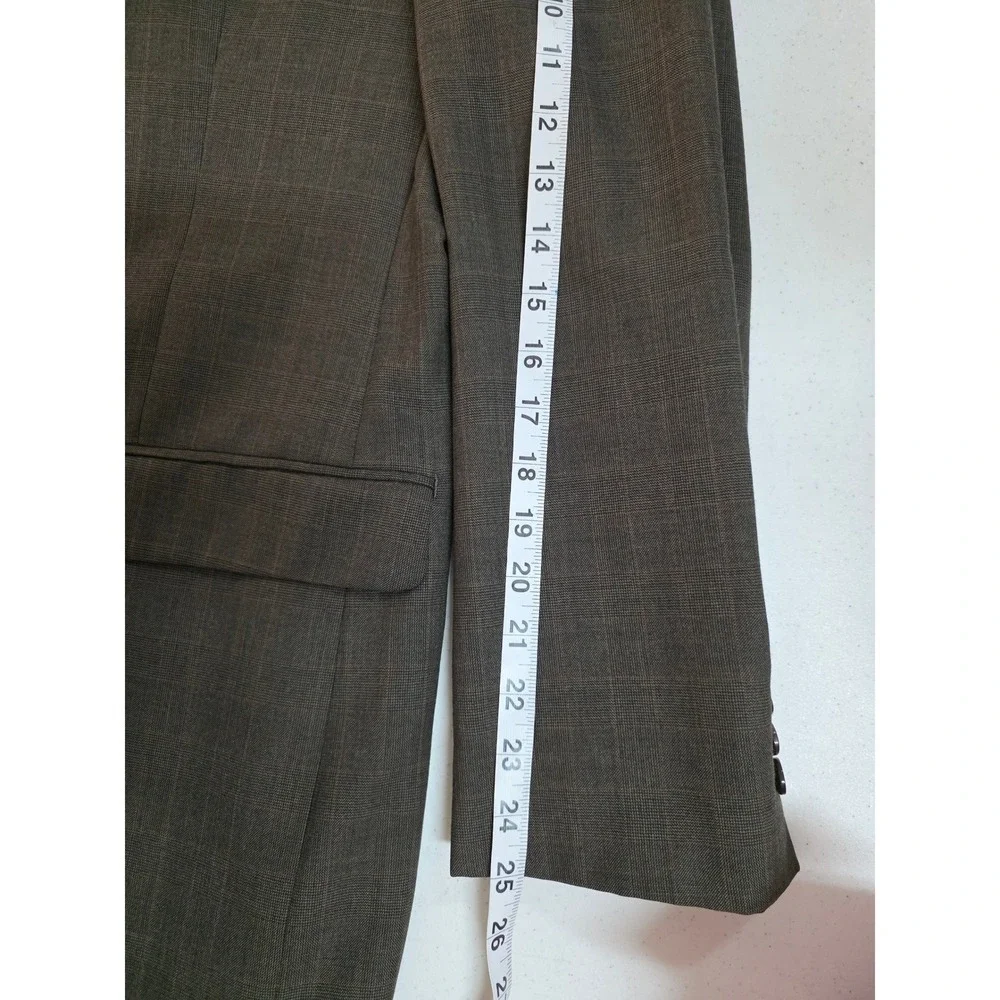 Ralph Lauren Men's Brown Plaid Wool Blazer Sport Coat Jacket Dillard's Exclusive